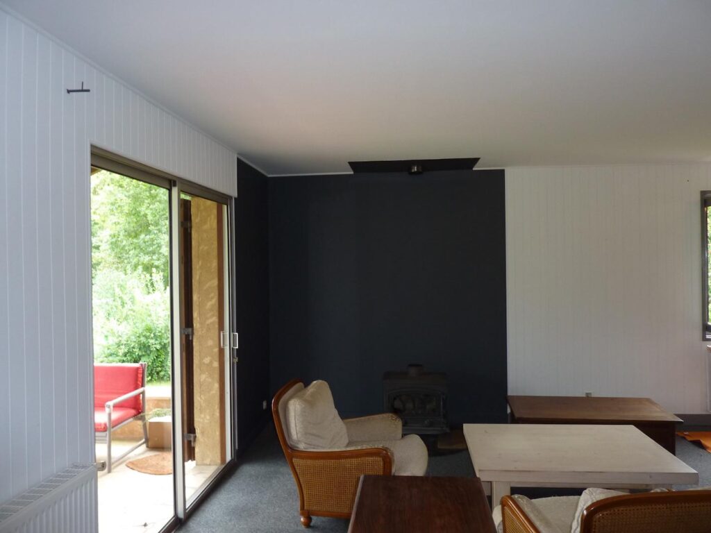 Peinture intérieure salon contemporain – Finitions satinées Sarlat